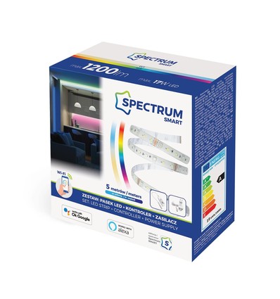 17W/m RGB+CCT LED Strip sæt - 5m, 60 LED/m, Smart home, uden fjernbetjening