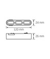 LED-lys - Magnetisk slank skinnesystem, sort, lysstyrke 420 lm, forbrug 5.5W