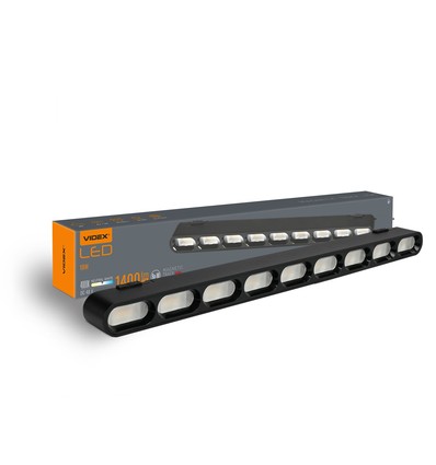 Led-lys - til magnetisk slank skinne system, sort, lysstyrke 1400, forbrug 18