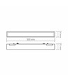 LED-lys - Magnetisk slank skinnesystem, sort, lysstyrke 980 lm, forbrug 10.5W