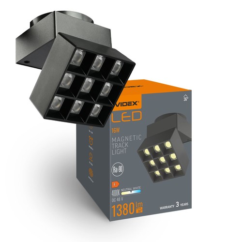 LED-lys - til magnetisk slank skinne system, sort, lysstyrke: 1380, forbrug: 16