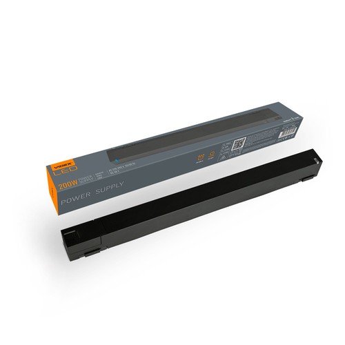 200W strømforsyning - til magnetisk slank skinnespot-system, 230V, forbrug: 200