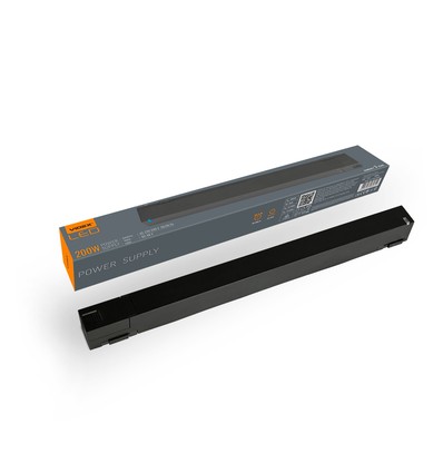 200W / 48V DC strømforsyning til magnetisk skinnesystem - 4.2A, IP20, sort, til VL-TRMS skinner