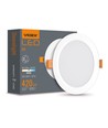 6W LED indbygningspanel - 4000K, 120°, Hul: Ø9.5-10 cm, Mål: 11,8 x 11,8 cm