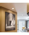 12W LED indbygningspanel - 1350lm, 4000K, 120 grader, rammeløst design, justerbar montering