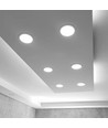 Led downlight 18W - rund, neutral hvid, 230V, 2100lm