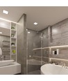 Led downlight 18W - firkantet, neutral hvid, 230V, 2200lm, forbrug 18W