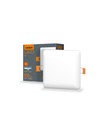 LED indbygningsspot 9W - uden ramme, firkantet, neutral hvid