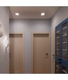 Led loftlampe 12W - Firkantet, neutral hvid, 230V, 1250lm