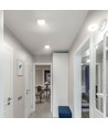 Led loftlampe 18W - Firkantet, neutral hvid, 230V, 1850lm, forbrug 18W