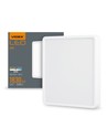 24W LED påbygningspanel, 4000K - 2500lm, 19,2 x 19,2 cm, sort kant, IP20 indendørs