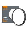 Led loftlampe 24W - rund, sort, neutral hvid, spænding: 230V, lysstyrke: 2500, forbrug: 24