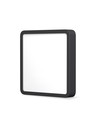 15W LED påbygningspanel, 19,2x19,2cm - 1400lm, 4000K, sort kant, IP20 indendørs
