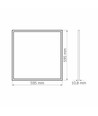 P406W LED-panel 40W - kold hvid, 230V, 5200lm, 40W forbrug