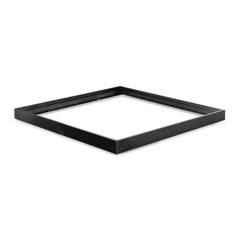 600x600 LED-panel - overflademonteret ramme, sort