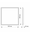 60x60 UGR19 LED panel, 40W - Højde:28mm, 110lm/W, 4000K, flicker free