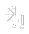 Berlin bordlampe - LED, dæmpbar, forbrug: 5