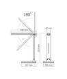 Oslo bordlampe - LED, dæmpbar, spænding: 230V, lysstyrke: 490lm, forbrug: 5W
