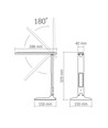 Rio bordlampe - LED, dæmpbar, sort, 230V, 490 lm, 5 W