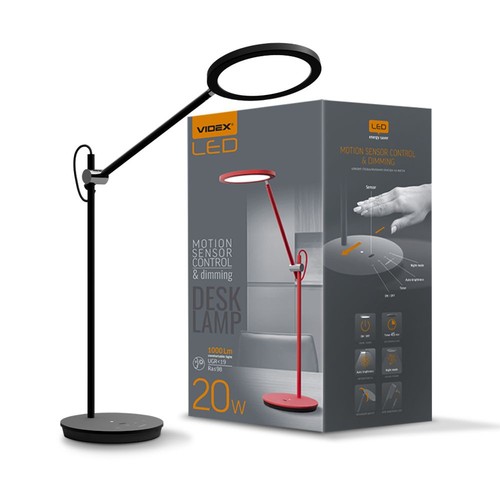 Tf15b bordlampe 20W - LED, dæmpbar, neutral hvid, sort, 230V, 1450lm, forbrug 20W