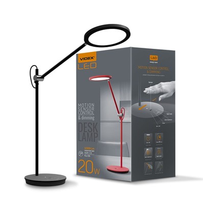 Tf15b bordlampe 20W - LED, dæmpbar, neutral hvid, sort, 230V, 1450lm, forbrug 20W