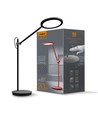 20W LED skrivebordslampe, sort - Dæmpbar, 1450lm, 4100K, UGR19, timer, touch sensor