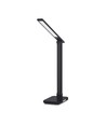 18W LED skrivebordslampe med trådløs opladning - 700lm, 5-trins dæmpbar, CCT justerbar, sort, flicker free