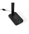18W LED skrivebordslampe med trådløs opladning - 700lm, 5-trins dæmpbar, CCT justerbar, sort, flicker free