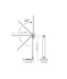 Led skrivebordslampe - trådløs opladning, sort, 230V, 700lm, 18W