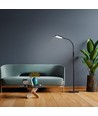 12W Tokyo LED gulvlampe, dæmpbar - 1280lm, sort, touch kontrol, justerbar CCT, flicker free