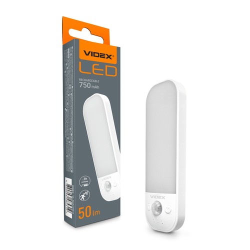 Led genopladelig natlampe - med bevægelsessensor, lysstyrke 50lm, forbrug 0.8W