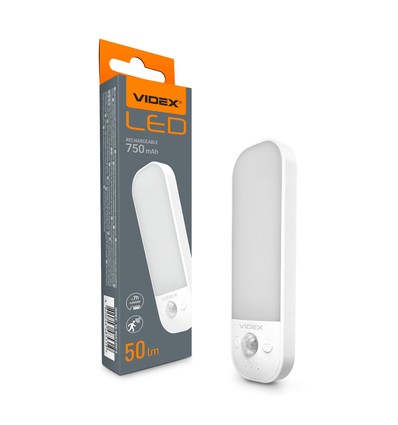 Led genopladelig natlampe - med bevægelsessensor, lysstyrke 50lm, forbrug 0.8W