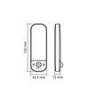 Led genopladelig natlampe - med bevægelsessensor, lysstyrke 50lm, forbrug 0.8W