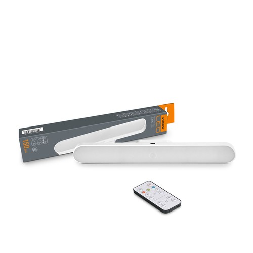 Genopladningslys LED - med fjernbetjening, lysstyrke 150 lm, forbrug 1,5 W
