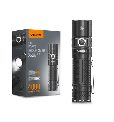LED bærbar lommelygte - 5000K, lysstyrke: 4000