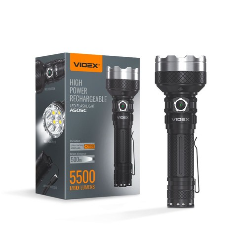 Led bærbar lommelygte - 5000K, lysstyrke: 5500, forbrug: 20