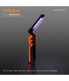 Multifunktionel genopladelig LED-lommelygte - lysstyrke 400, forbrug 5+10