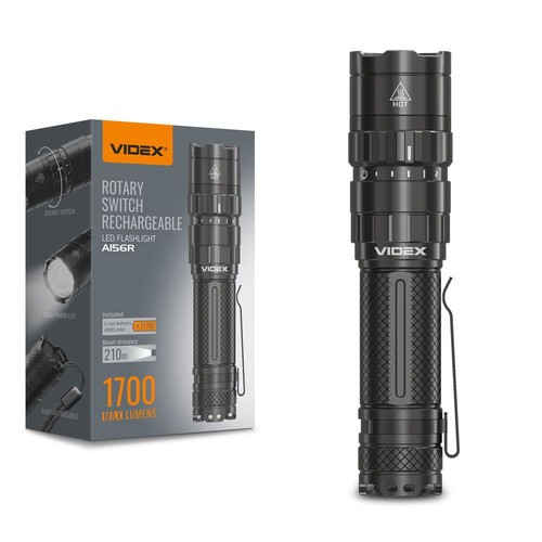 Led lommelygte - bærbar, kold hvid, lysstyrke 1700 lm, forbrug 20W