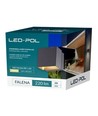 LED-POL 6W LED grå væglampe - Firkantet, IP54 udendørs, 230V, inkl. lyskilde