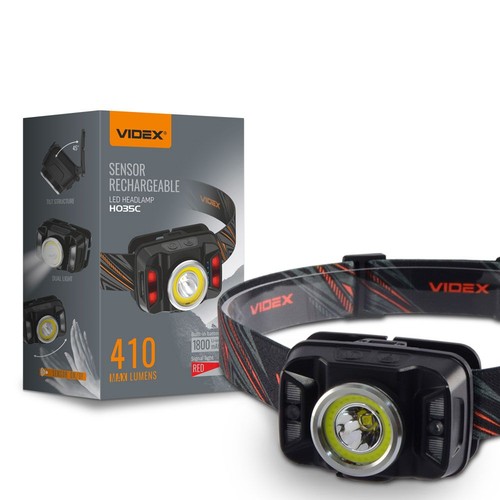 LED pandelampe - bevægelsessensor + COB, 1800mAh, genopladelig, IP65