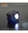 LED pandelampe - bevægelsessensor + COB, 1800mAh, genopladelig, IP65