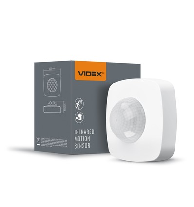 PIR bevægelsessensor og skumringsrelæ, 1200W - 360 grader, IP54, hvid, rækkevidde 8m