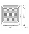 Davis spotlys 200W - LED, flood, neutral hvid, 230V, lysstyrke 24000, forbrug 200