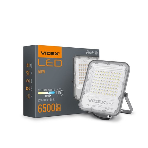 Davis Flood 50W - neutral hvid, 230V, lysstyrke 6500, forbrug 50