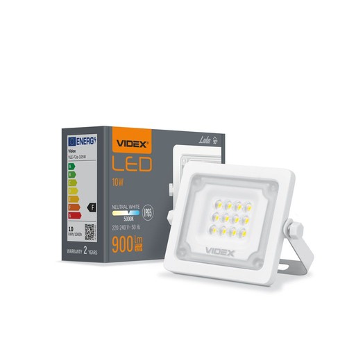 Luca spotlys 10W - LED, flood, neutral hvid, spænding: 230V, lysstyrke: 900, forbrug: 10
