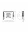 Luca spotlys 10W - LED, flood, neutral hvid, spænding: 230V, lysstyrke: 900, forbrug: 10