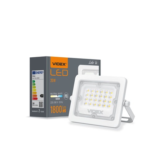 Luca spotlys 20W - LED, flood, neutral hvid, spænding: 230V, lysstyrke: 1800, forbrug: 20