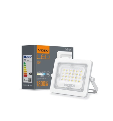 Luca spotlys 20W - LED, flood, neutral hvid, spænding: 230V, lysstyrke: 1800, forbrug: 20