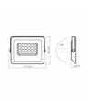 Luca spotlys 20W - LED, flood, neutral hvid, spænding: 230V, lysstyrke: 1800, forbrug: 20