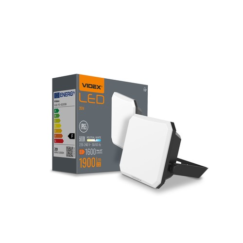 Flood spotlys 20W - LED, 5000K, 230V, 1600lm, forbrug 20W